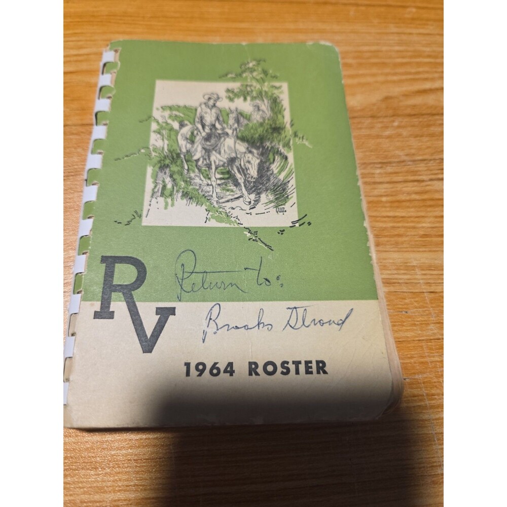 1964 Roster Rancheros Vistadores Walt Disney of Disneyland Santa Barbara CA